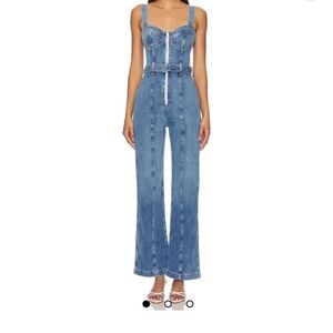 Etica Blue Denim Jumpsuit